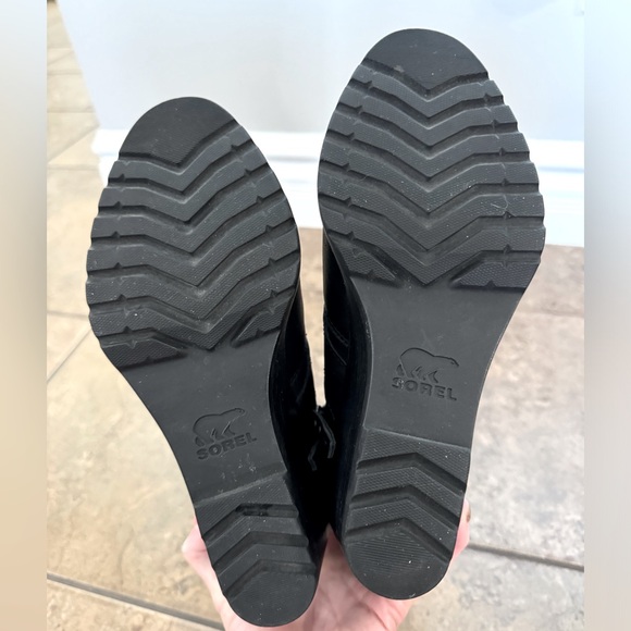 Sorel After Hours Black Wedge Waterproof Bootie size 9 - Picture 7 of 9